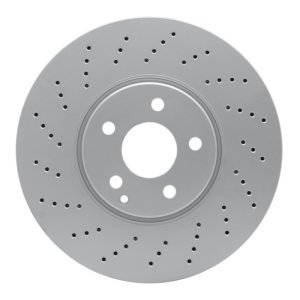 Mercedes-Benz S430 Brake Rotor (1) - Front - R1 Concepts - GeoSPEC Coated Rotor - Drilled - `02-`09